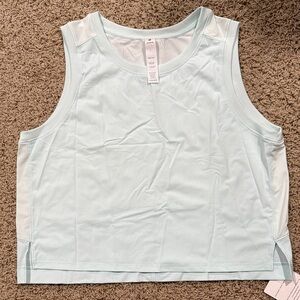 NWT Colorfulkoala Women's Breezy Mesh Back Muscle Tank Loose Fit Large Blue